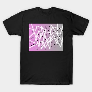 Zig Zag Lavender And Gray T-Shirt